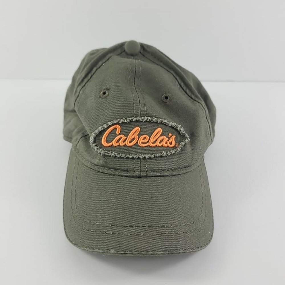 Cabelas men's Hat Cap green orange